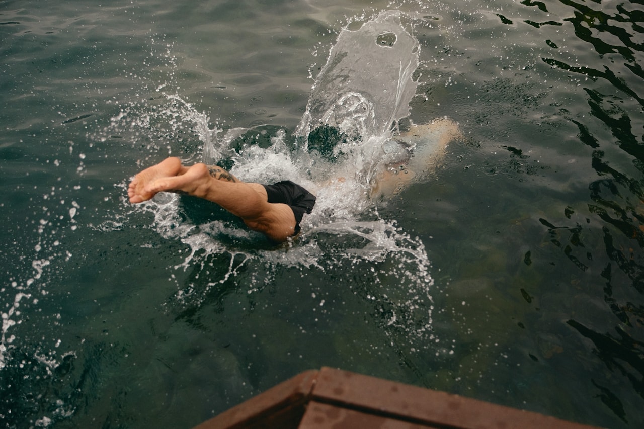 Sprung ins Wasser